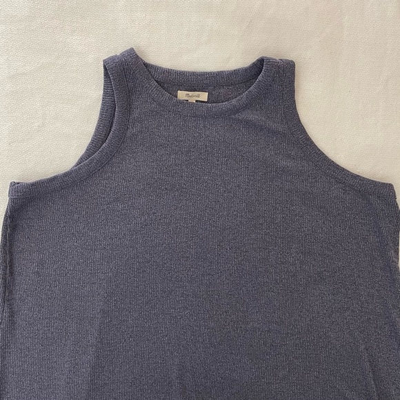 Madewell Plus Westville Tank Spacedye Ribbed Sleeveless Modesty Midi Dress NA628 - Picture 5 of 9